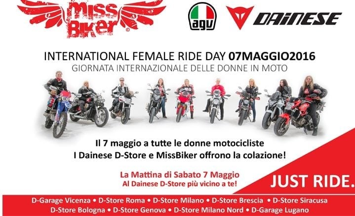 7 maggio 2016: MissBiker e International Female Ride Day 1